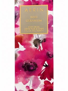AERIN Wild Geranium Body Cream. New In Box, 5 oz.